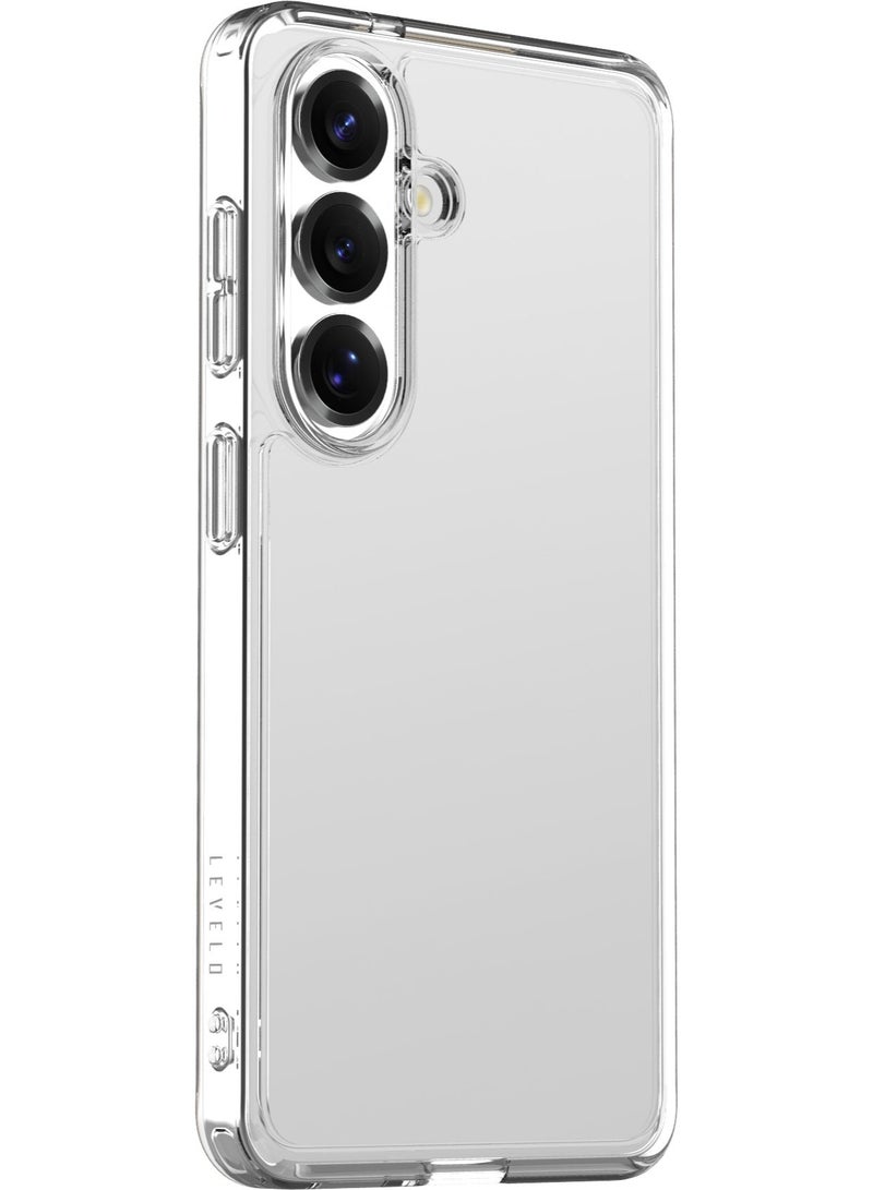 ليفيلو حافظة شفافة لهاتف Samsung Galaxy S26 مع حماية معززة للكاميرا والشاشة، مقاومة للخدش، ملاءمة دقيقة، مصد مقاوم للصدمات، واجتازت اختبار السقوط من ارتفاع 4 أقدام. - Image 1